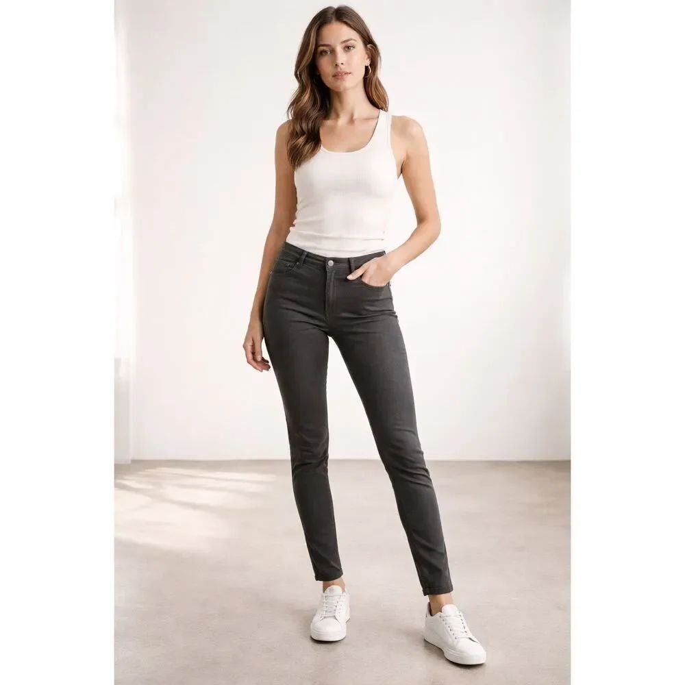 GAP Stretch Skinny Pants Women’s Size 6 Gray Mid Rise